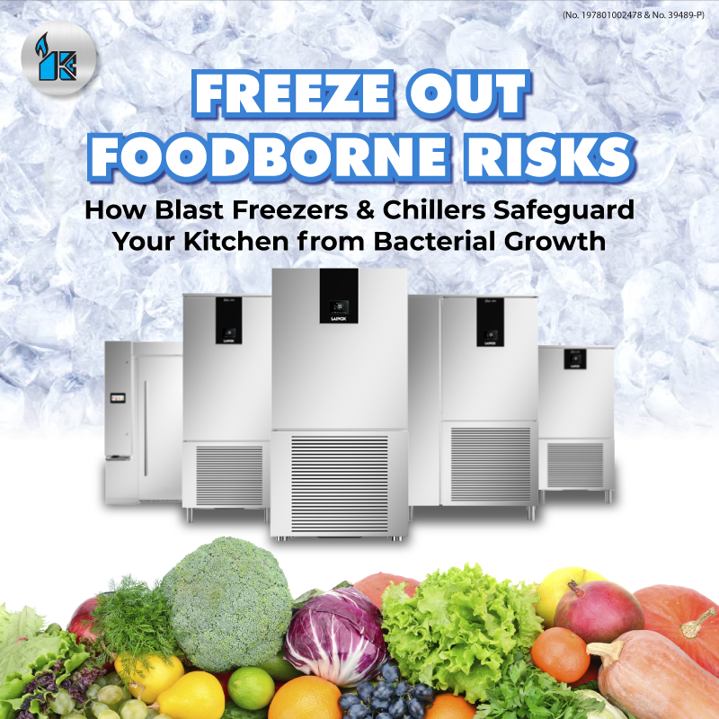 Freeze Out Foodborne Risks: How Blast Freezers & Chillers Safeguard Your Kitchen from Bacterial Growth