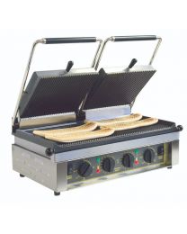 Roller Grill MAJESTIC GROOVE Contact Grill Plate: Top & Bottom Groove