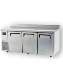 Turbo Air KWR18-3 K-Series 3-Doors Counter Refrigerator & Chiller With Back Splash