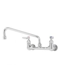 T&S B-0231 8" Centers Double Pantry Faucet C/W12" Swing Nozzle & Lever Handles