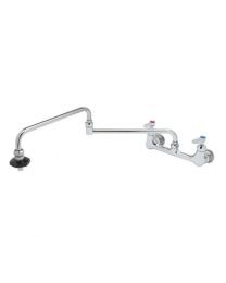 T&S B-0598 8" Centers Pot Filler C/W 24" Double Joint Nozzle & Insulated On-Off Control