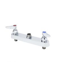 T&S B-1120LN Workboard Faucet C/W Lever Handles,8" Centers, Deck Mounted, Without Nozzle