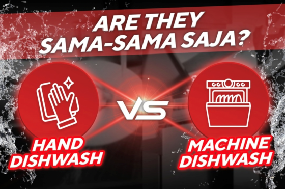 Cost comparison between hand dishwashing and machine dishwashing, highlighting labor, water, and detergent expenses for F&B businesses.