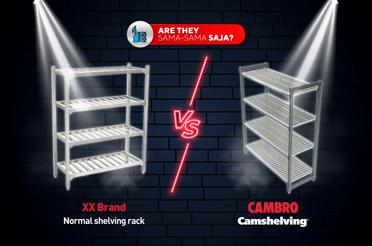 Cambro Camshelving vs Normal Shelving Rack