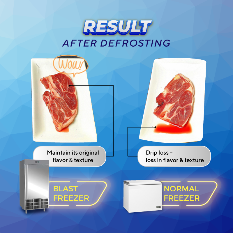 Blast Freezer vs Normal Freezer: Result After Defrosting